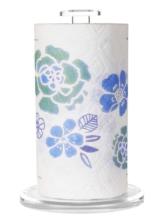Decorative Things Paper Towel Holder Dispenser Kitchen Decor Design Organization Storage Accessories, Countertop, Pantry, Bathroom or Laundry Room, Clear Acrylic, Made in USA 13.5" - Image 3